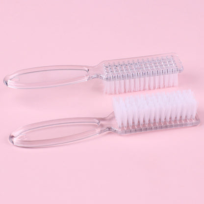 Transparent Long Handle Nail Brush Nail Plastic With Handle Dusting Brush