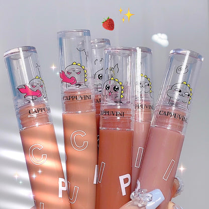 Little Dinosaur Lip Mud Vegetable Head New Lip Lacquer Matte Air Lip Mud Autumn And Winter