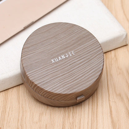 Contact Lens Case Vintage Wood Grain Contact Lens Case Wooden