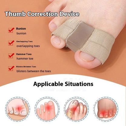 Hallux Valgus Brace Silicone Elastic Breathable Split Toe Artifact Thumb Foot Bone Correction Wearable Shoe Protective Cover