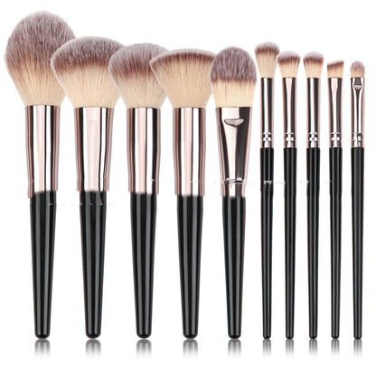 Black Makeup Brush Suit Powder Foundation Brush Eye Shadow