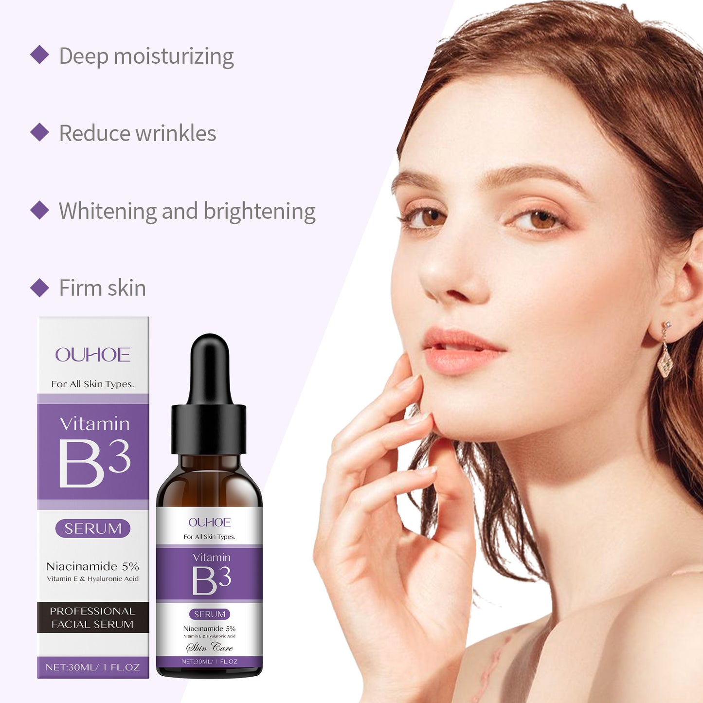 Vitamin B3 Moisturizing Essence Hydrating And Improving Skin Dark And Tender Pores Firming Skin