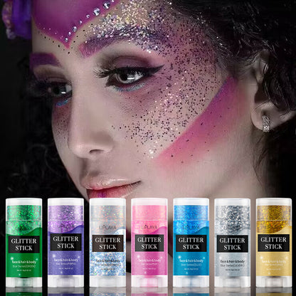 Sequins Stick Three-color Magic Eye Shadow Convenient