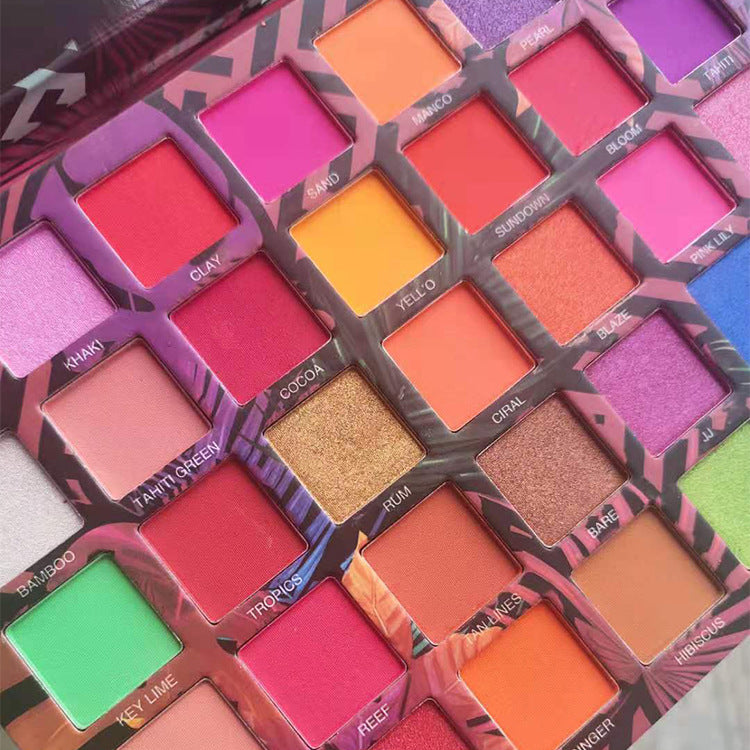 40 Color Large Plate Folding Wet Noodles Eye Shadow