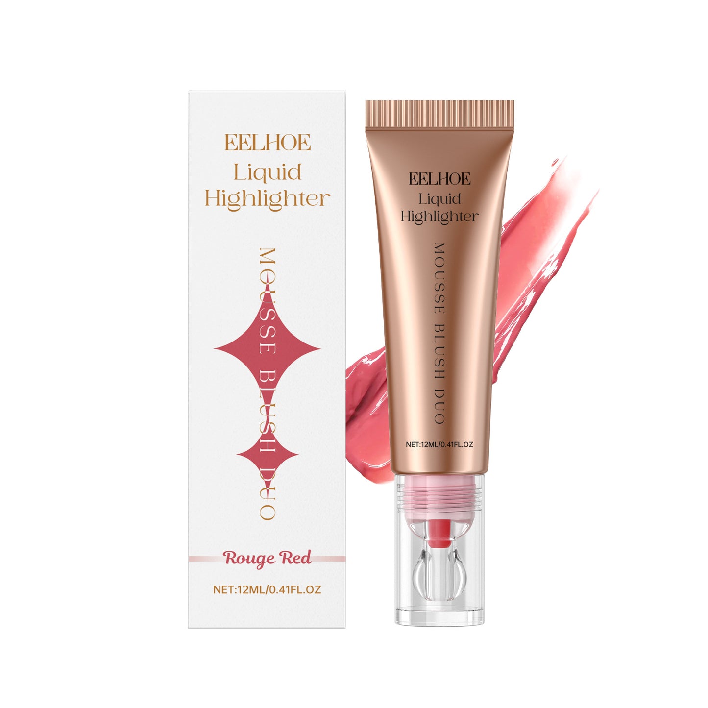 Natural Lightweight Matte Repair Highlight Multifunctional Face Blusher