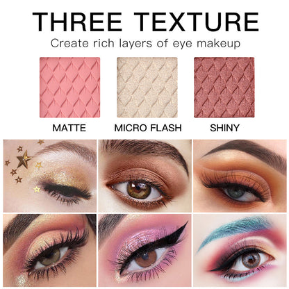 Multicolor Eye Shadow Plate Discoloration Resistant Full Set