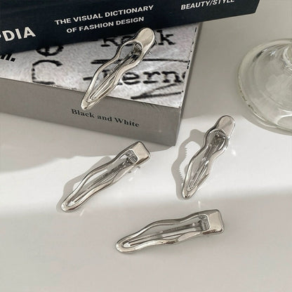 Bangs Duckbill Clip Hairclip Decoration Female Metal Wave Barrettes