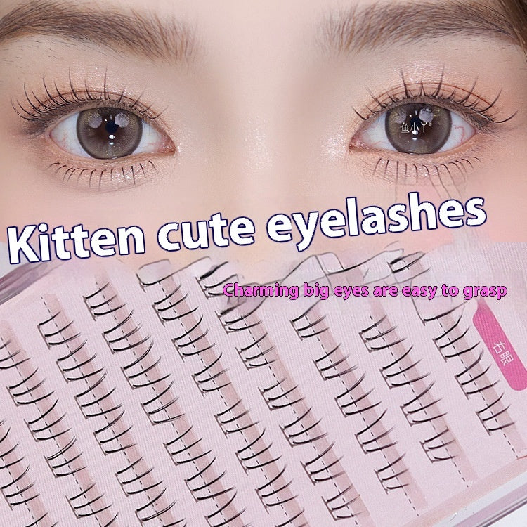 Kitten's Paw Lower Eyelashes Large Capacity Segmented Sheer Root Natural Pure Lazy Comic Eyelash