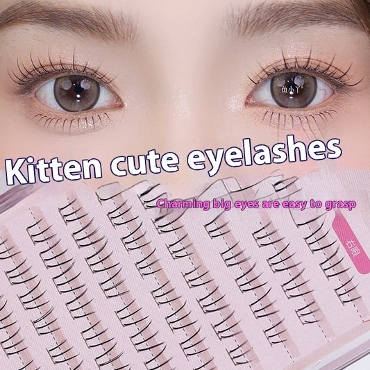 Kitten's Paw Lower Eyelashes Large Capacity Segmented Sheer Root Natural Pure Lazy Comic Eyelash