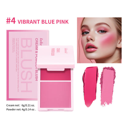 Two-in-one Blusher Blush Powder Plate Not Easy To Smudge