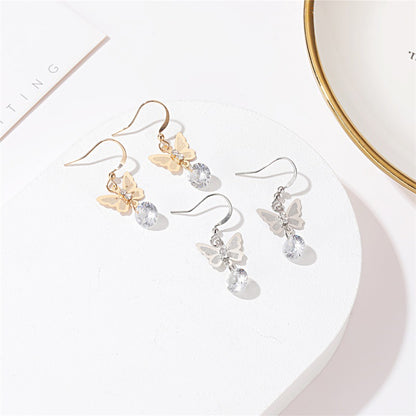 Zircon Earrings Temperament Fashion Short Earrings Earrings