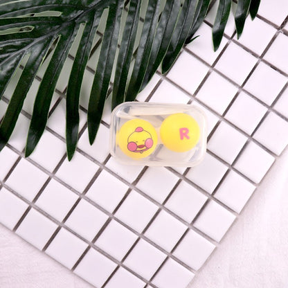 Contact Lens Case Cute Cartoon Portable Simple Storage