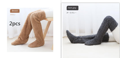 Winter Warm Cold Leg Knee Joint Cold-proof Stockings Home Floor Sleeping Socks