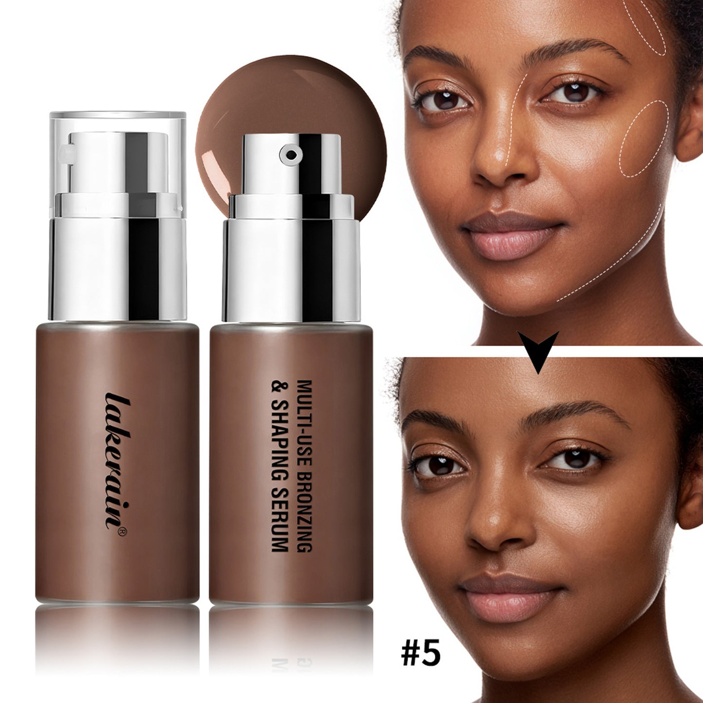 Multi-color 3D Highlight Contour Liquid
