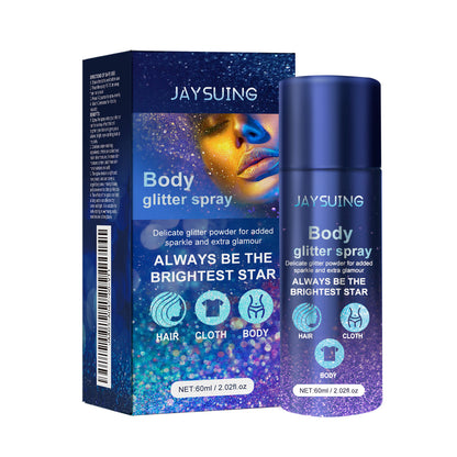 Brightening Glitter Facial Body Clavicle Hair Highlight Spray Evening Party Atmosphere