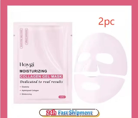Bio Collagen Gel Salmon PDRN Face Mask, Deep Hydrating, Overnight Moisturizing, Hydrogel Jelly Face Sheets, Balance Skin Tone