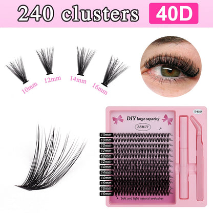 Segmented Hot Melt Single Cluster Large Capacity Thick Eyelash Suit