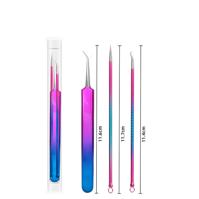 Acne Tool 3 Piece Set Stainless Steel Acne
