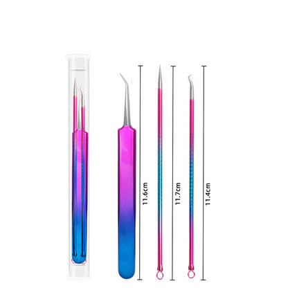 Acne Tool 3 Piece Set Stainless Steel Acne