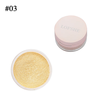 6-color High-gloss Loose Powder Lasting Waterproof