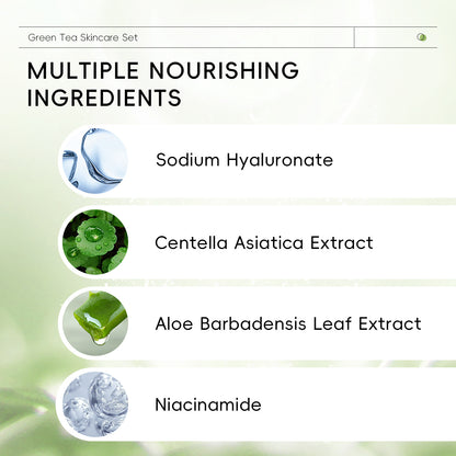 Green Tea 5-piece Facial Care