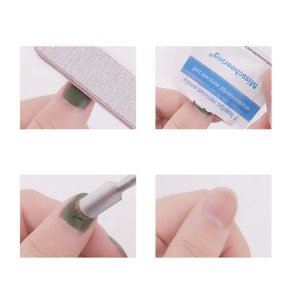 200 Pieces Of English Version  Polish Nail Polish Glue Wholesale   Remover Towel