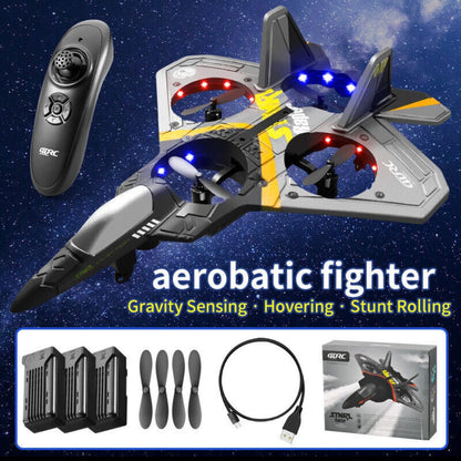 V17 Remote Control Plane 2.4Ghz Foam RC Airplanes Helicopter Quadcopter,Spinning Drone With Cool Light,Gifts For Kids Adults.Logistics Is Randomly Sent By UPS,USPS,FEDEX,Amazon Logistics.