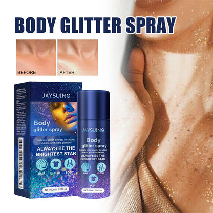 Brightening Glitter Facial Body Clavicle Hair Highlight Spray Evening Party Atmosphere