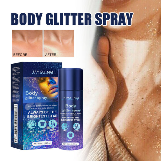 Brightening Glitter Facial Body Clavicle Hair Highlight Spray Evening Party Atmosphere