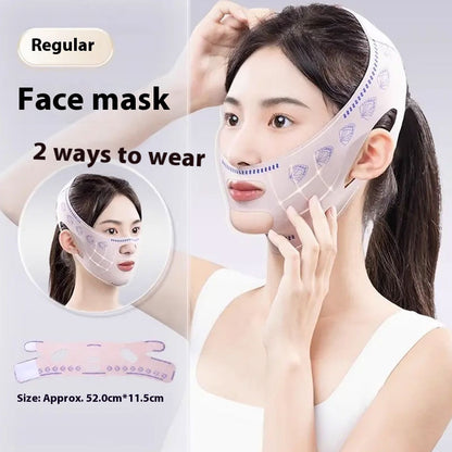 French Pattern Double Chin Sleep Mask