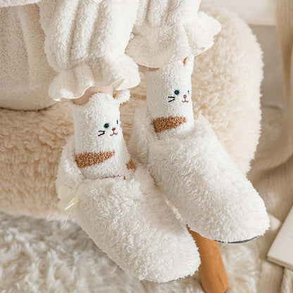 Cute Cartoon Animal Plush Tube Socks