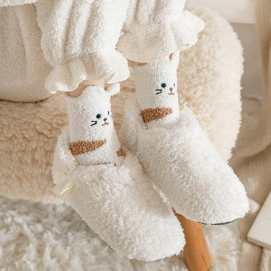 Cute Cartoon Animal Plush Tube Socks