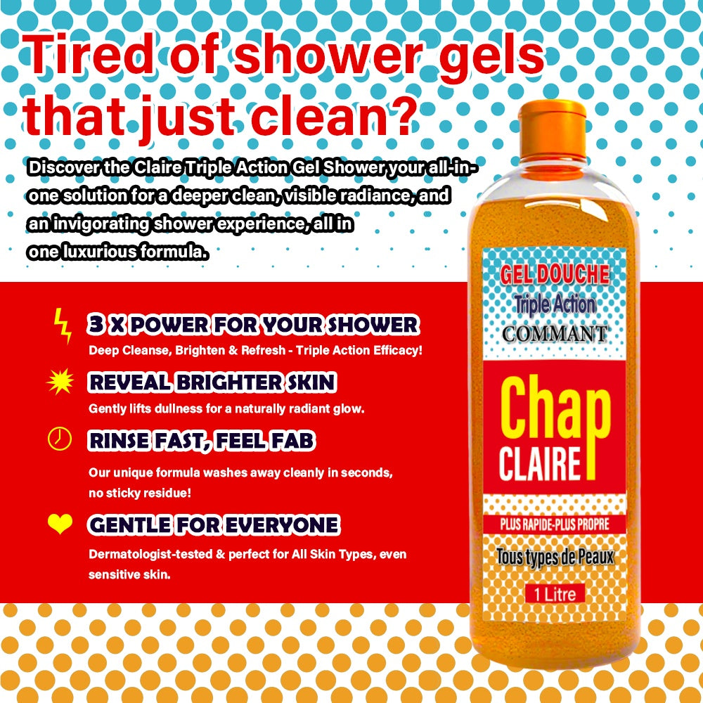 Chap Claire Shower Gel Lightening Body Skin Care Anti-aging Bath Wash Gel