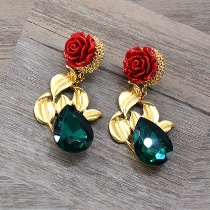 Metallic Temperament Earrings Women's Earrings Round Earrings