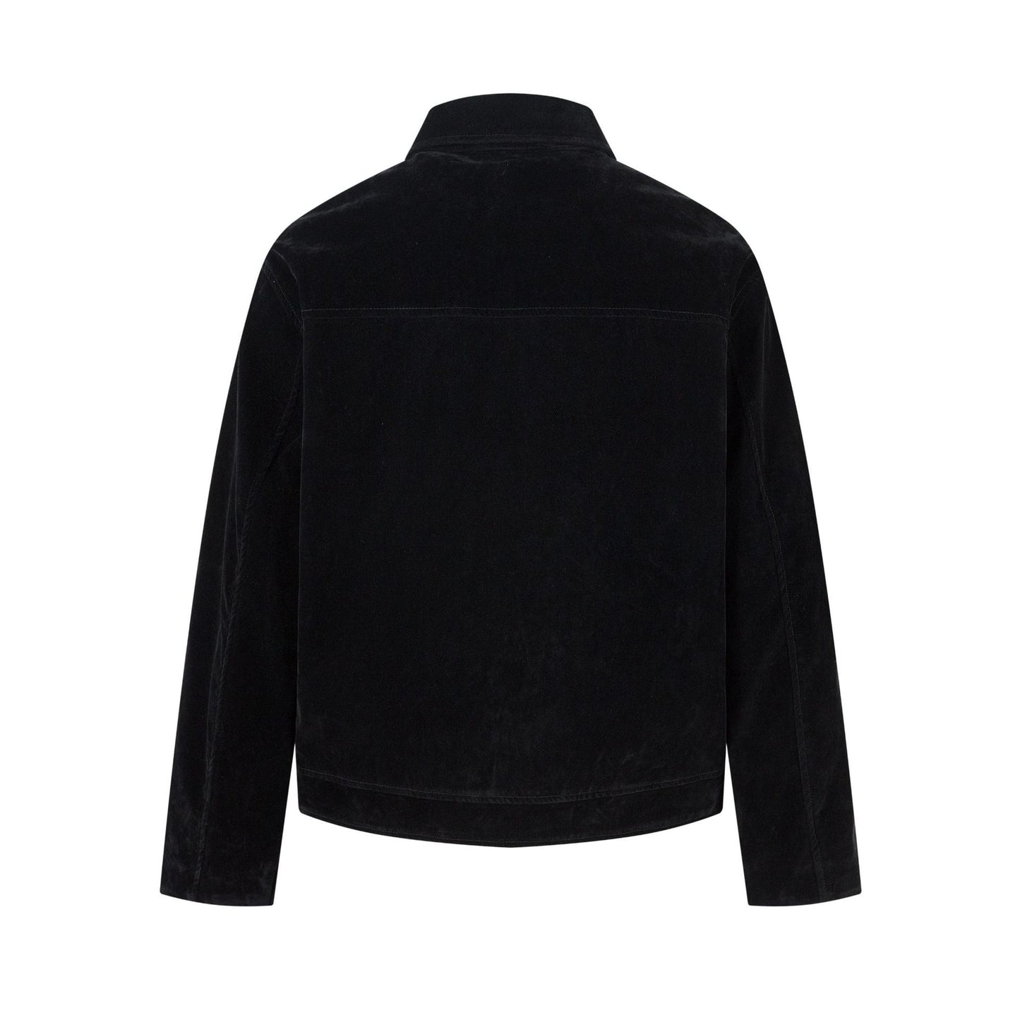 Deconstructed Jacket Design Mens Cropped Relaxed-fit Casual Outerwear