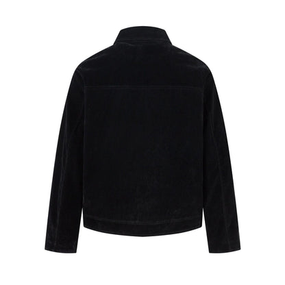Deconstructed Jacket Design Mens Cropped Relaxed-fit Casual Outerwear