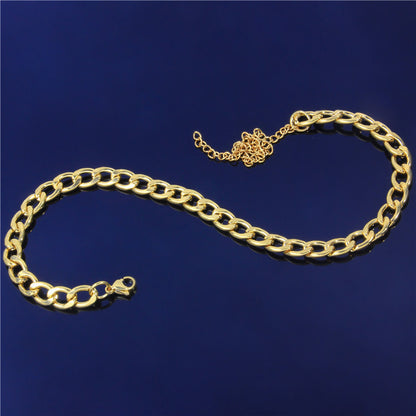 Titanium Steel Anklet Retro Easy Matching Metal Anklet