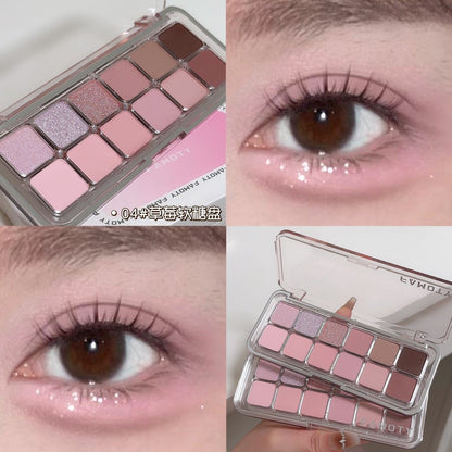 12-color Eyeshadow Palette Versatile Earth Tones Shimmer Matte