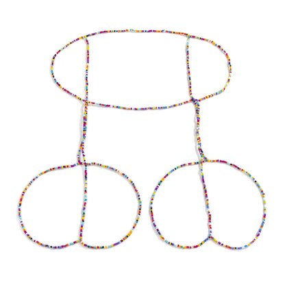 Rice Bead Elastic Waist Chain And Leg Chain One Chain