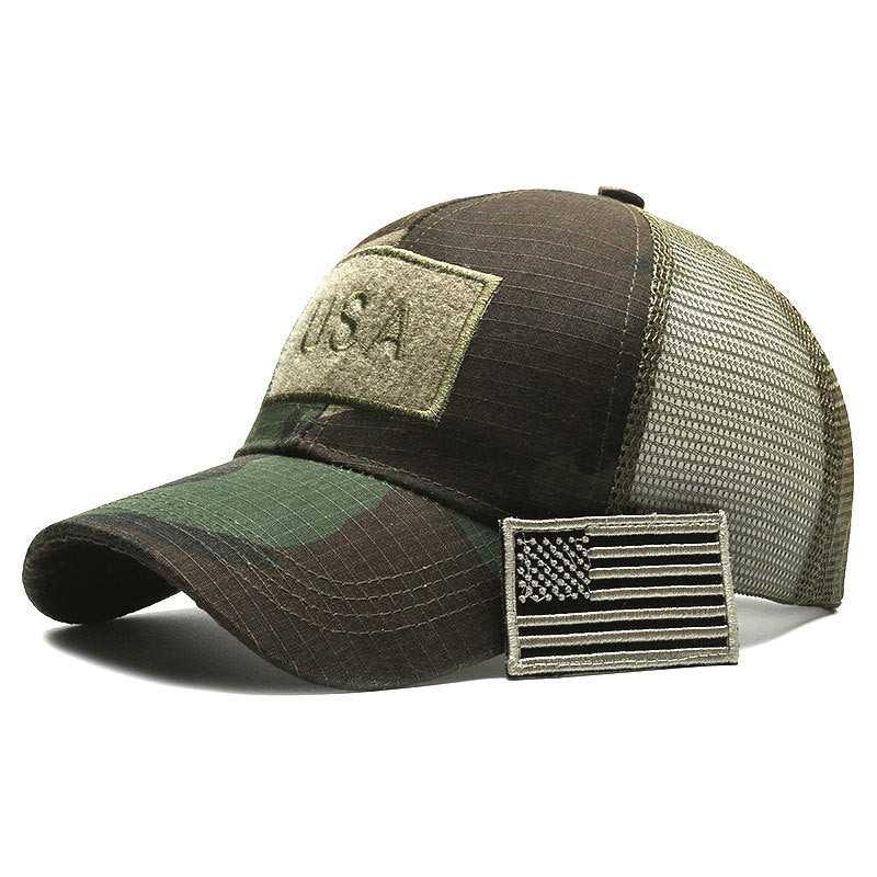 Tear Mark Velcro Outdoor Sun Protection Tactical Camouflage Baseball Hat