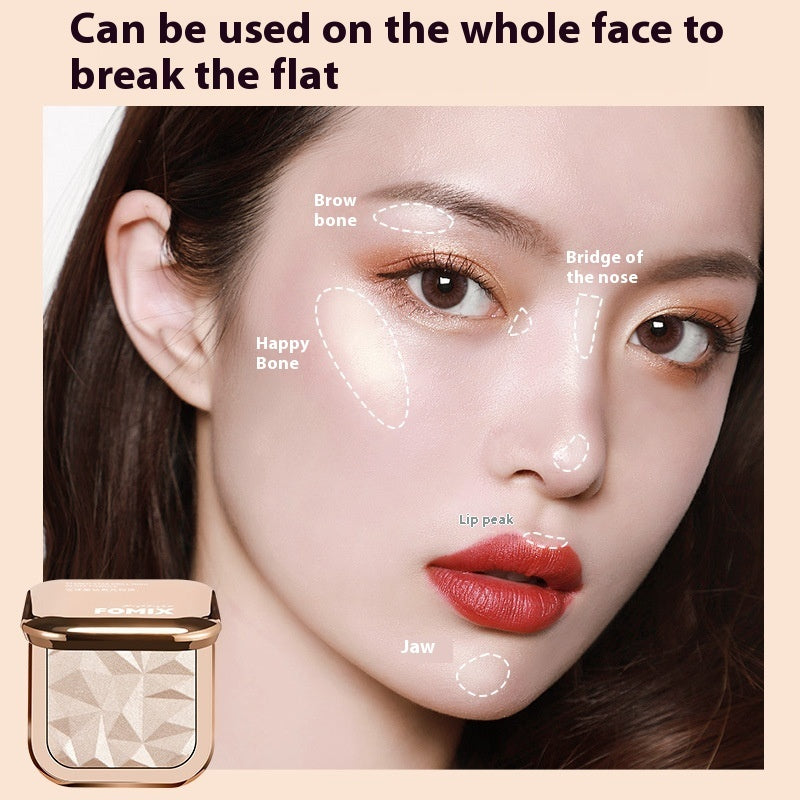 Three-dimensional Star Diamond Mashed Potatoes Highlight Powder