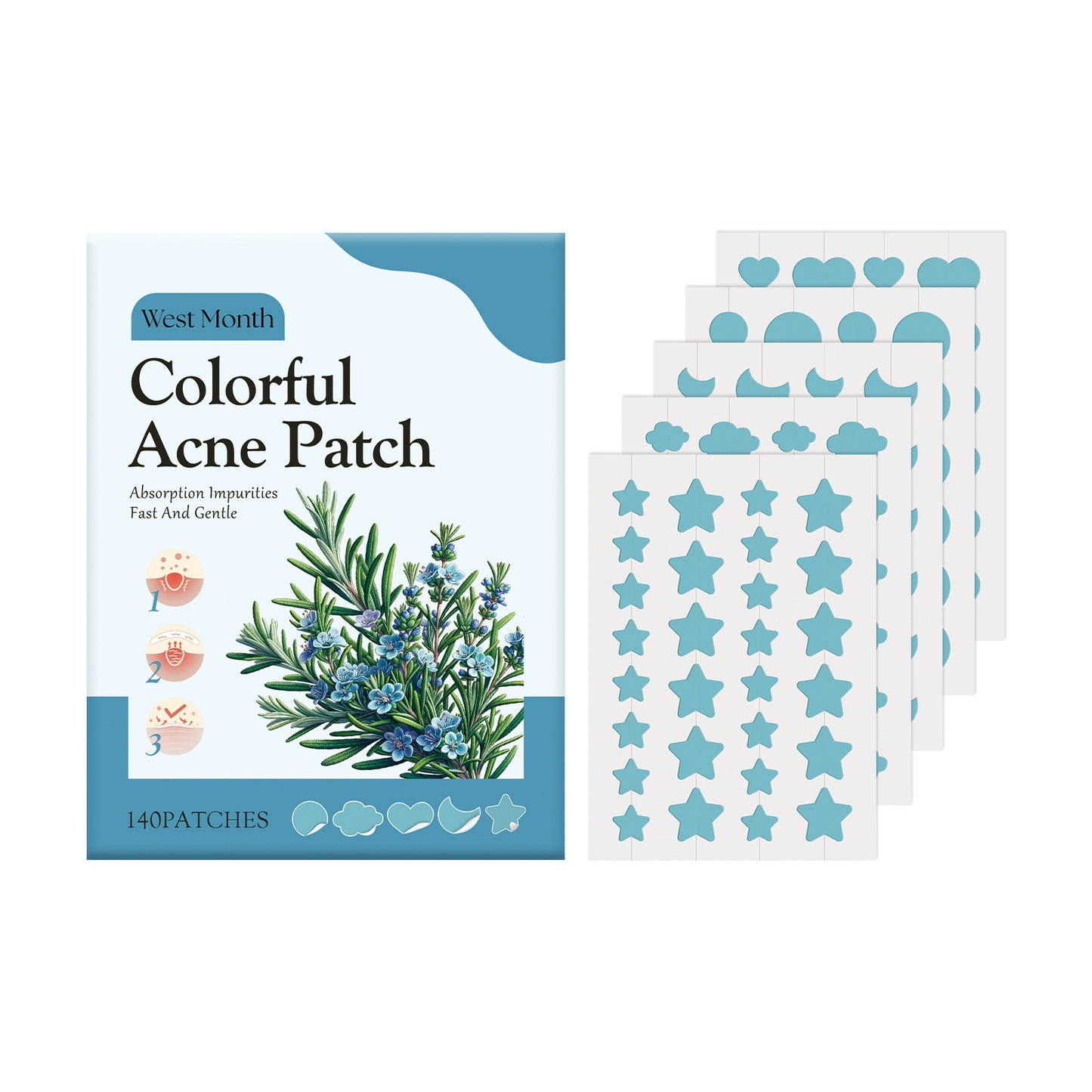Blue Acne Patch Gentle Deep Cleaning