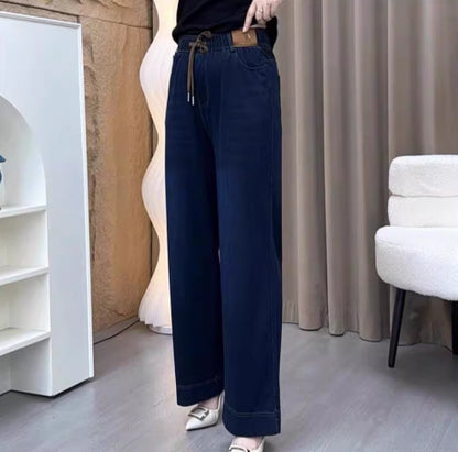 Loose Slimming Washed Denim Jeans For Women