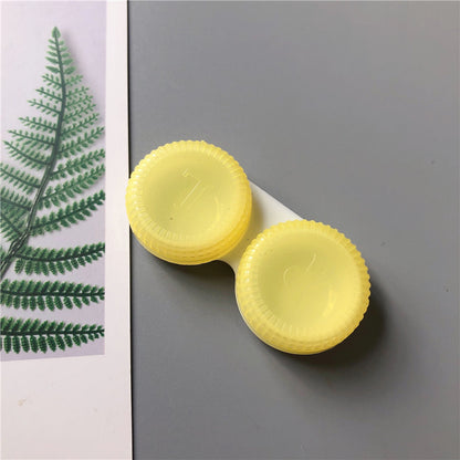 Cute Minimalist Portable Solid Color Contact Lens Case