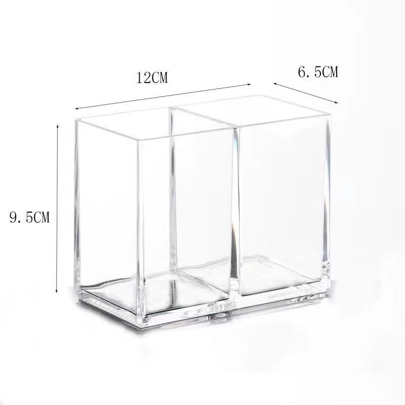 New Multi-grid Pen Holder Desktop Small Items Makeup Brush Holder Storage Box