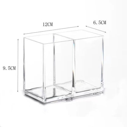 New Multi-grid Pen Holder Desktop Small Items Makeup Brush Holder Storage Box