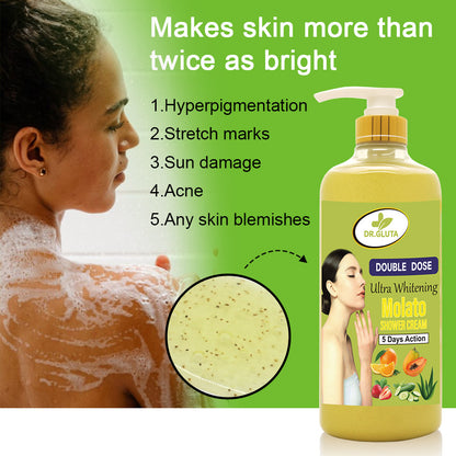 Molato Shower Gel Fruit Whitening Body Skin Care Anti-aging Ligtening Bath Wash