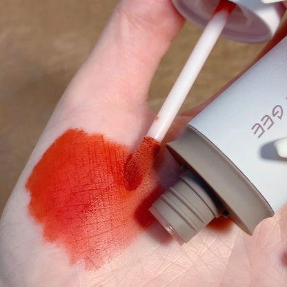 Bunny Lip Glaze Set Matte Finish Velvet Lip Mud White And Does Not Fade No Stain On Cup Lipstick