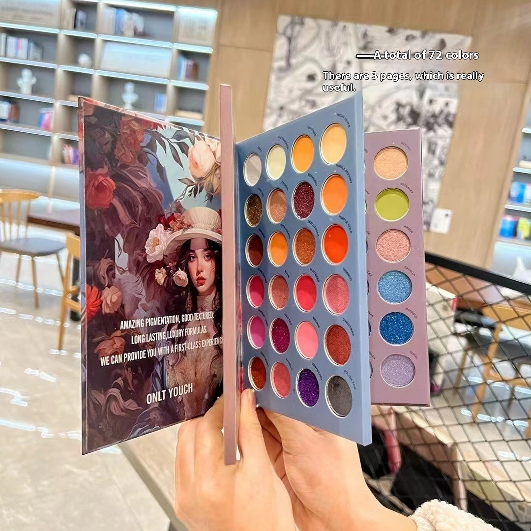 Long Lasting And Does Not Fade 72 Color Eyeshadow Book