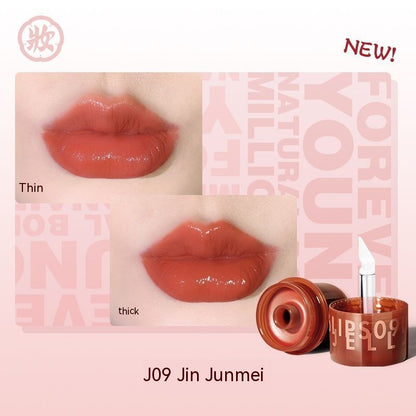 Girl Lip Balm White Lipstick Lip Glaze Mirror